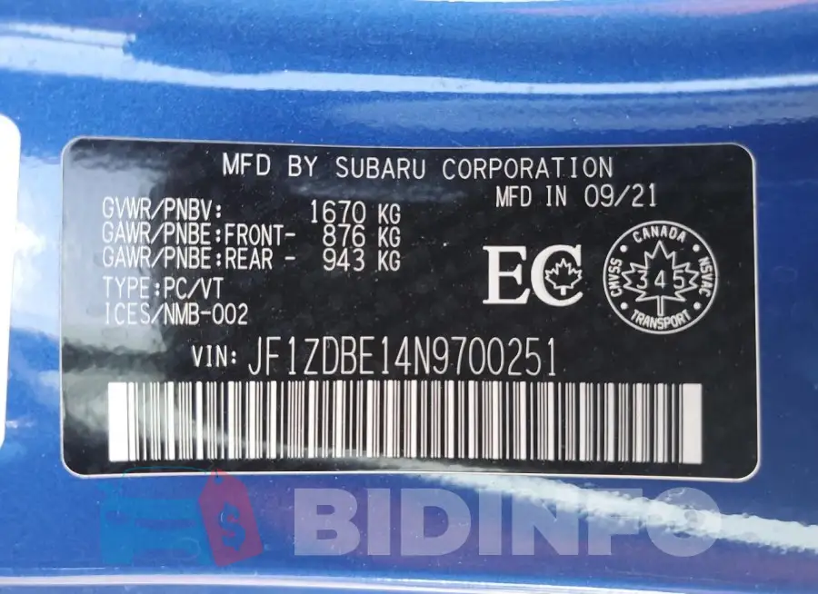 JF1ZDBE14N9700251 Photo# 13