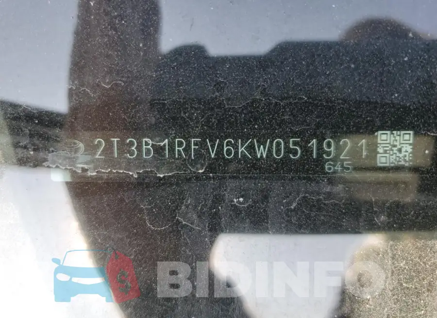 2T3B1RFV6KW051921 Photo# 13