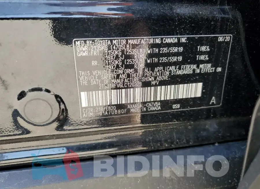 2T3J1RFV6LC120329 Photo# 13
