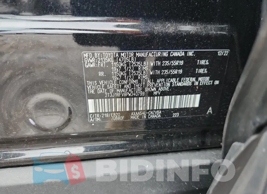 2T3J1RFV8PW340799 Photo# 13