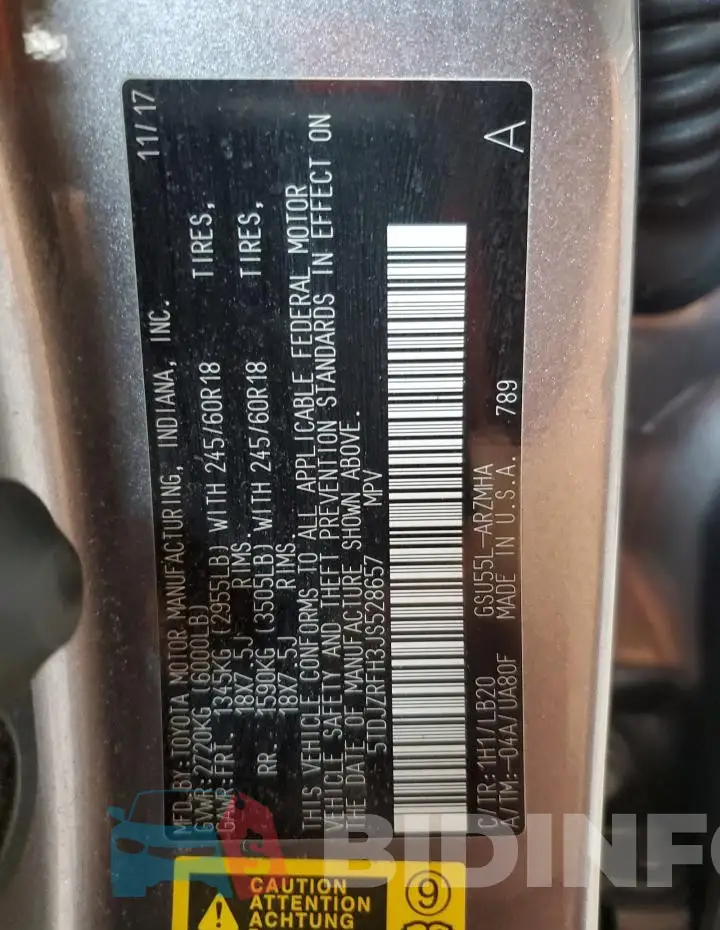 5TDJZRFH3JS528657 Photo# 13