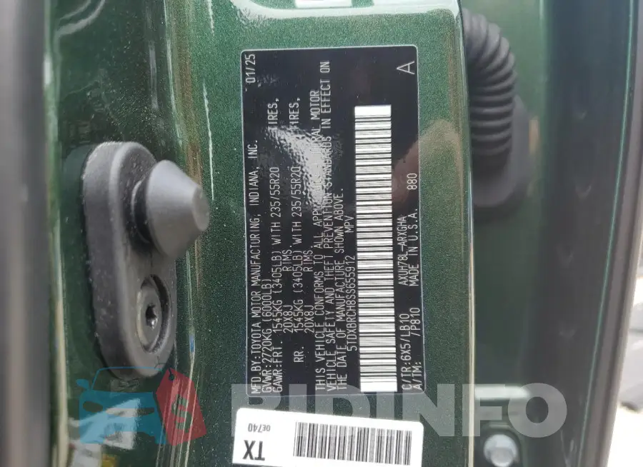 5TDXBRCH8SS655912 Photo# 14