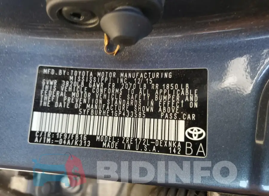 5YFBURHE1GP433585 Photo# 12