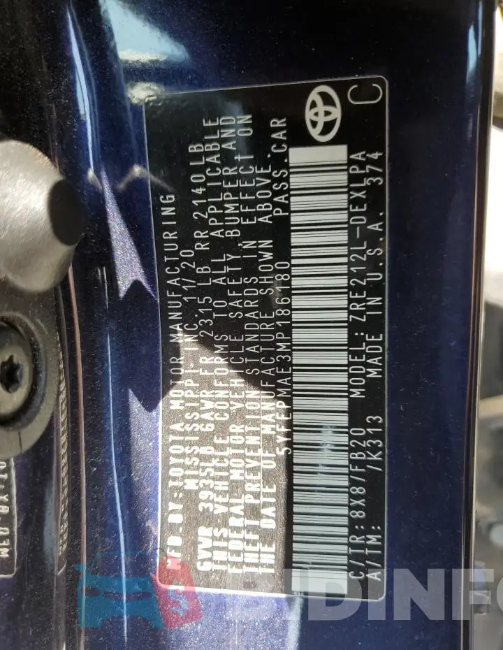 5YFEPMAE3MP186180 Photo# 12