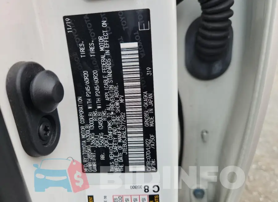 JTEBU5JR6L5772982 Photo# 13