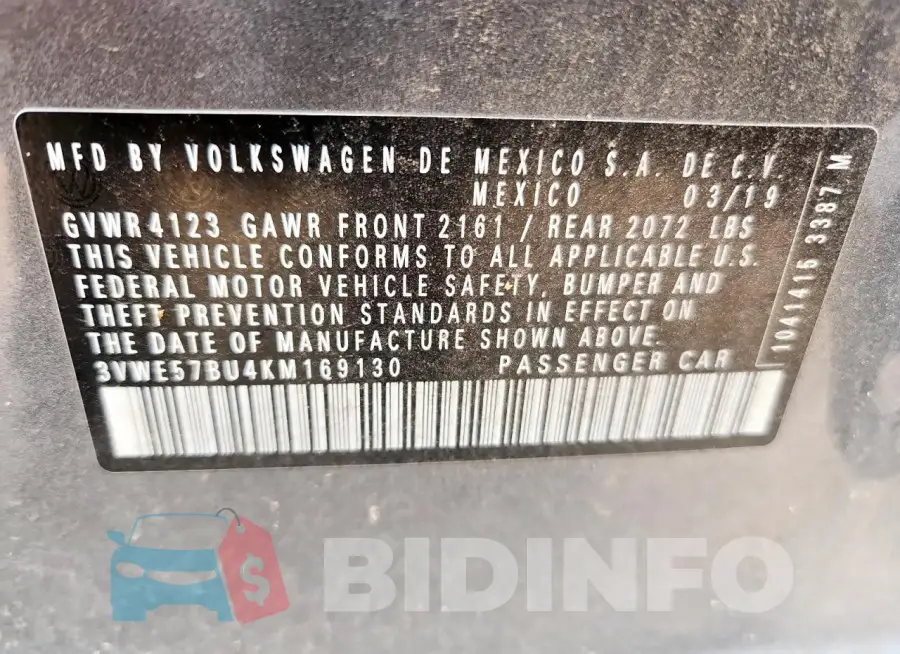 3VWE57BU4KM169130 Photo# 13