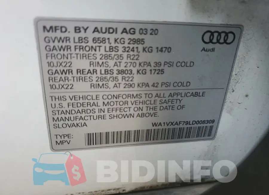WA1VXAF79LD008309 Photo# 14