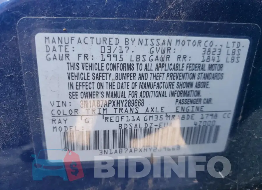 3N1AB7APXHY289668 Photo# 12