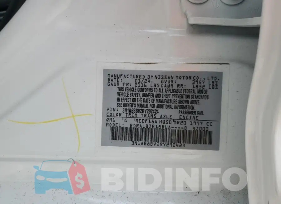 3N1AB8BV2RY292424 Photo# 13