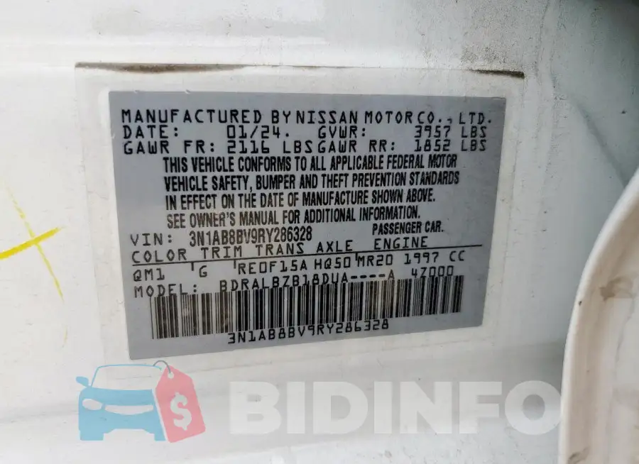 3N1AB8BV9RY286328 Photo# 13