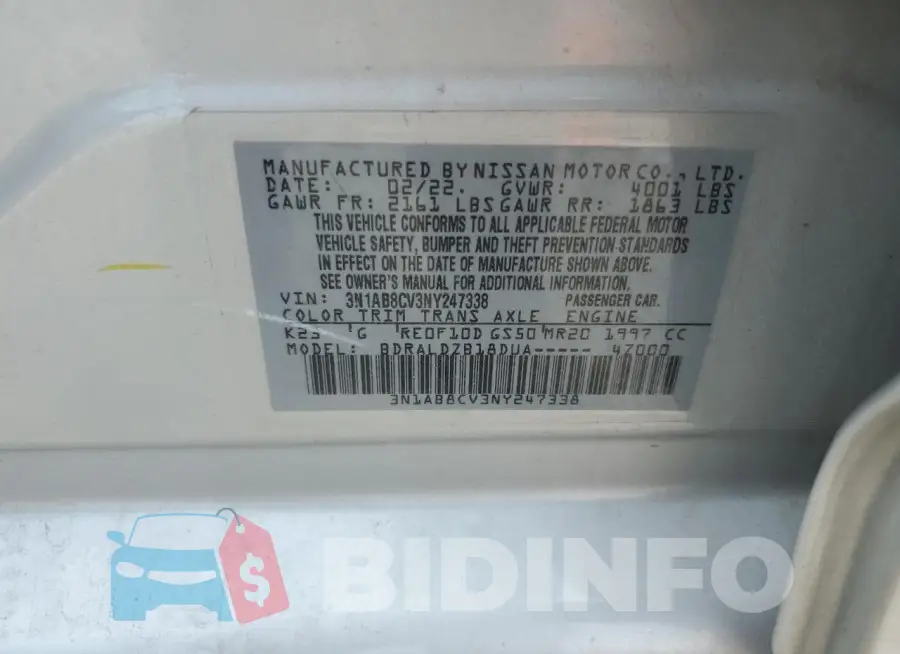 3N1AB8CV3NY247338 Photo# 12