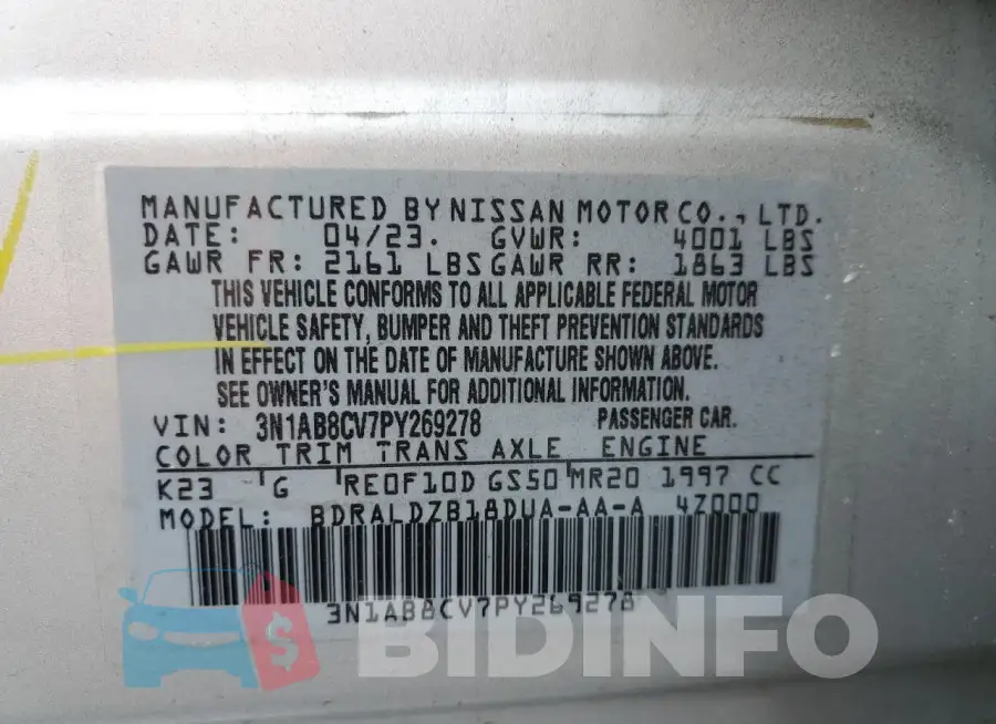 3N1AB8CV7PY269278 Photo# 13