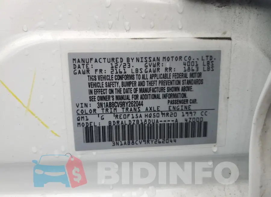 3N1AB8CV9RY262044 Photo# 12