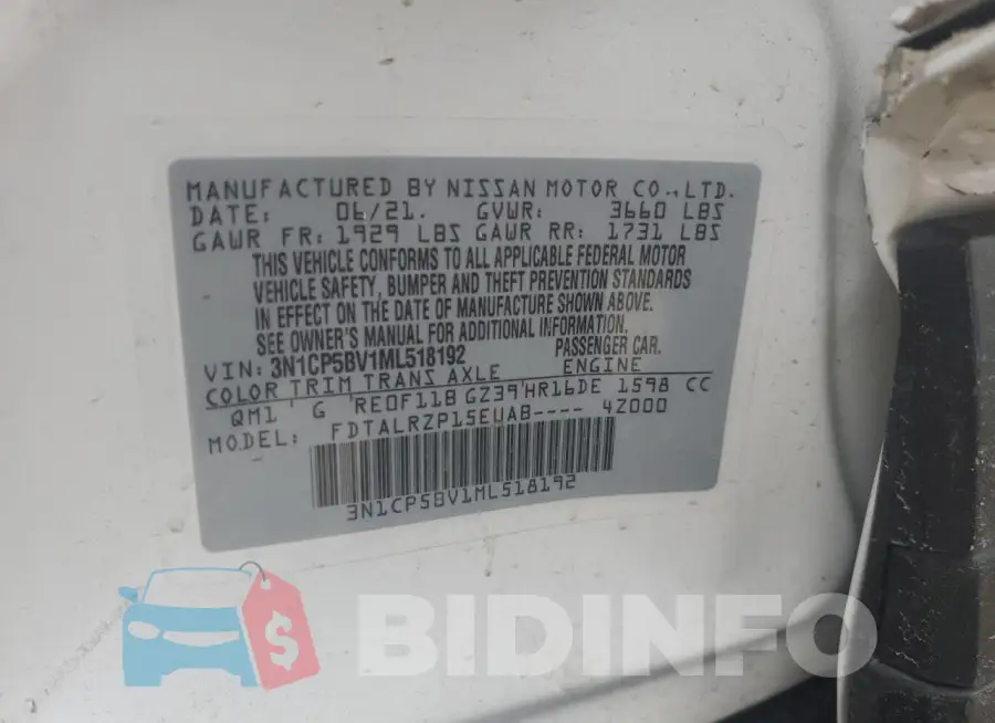 3N1CP5BV1ML518192 Photo# 12