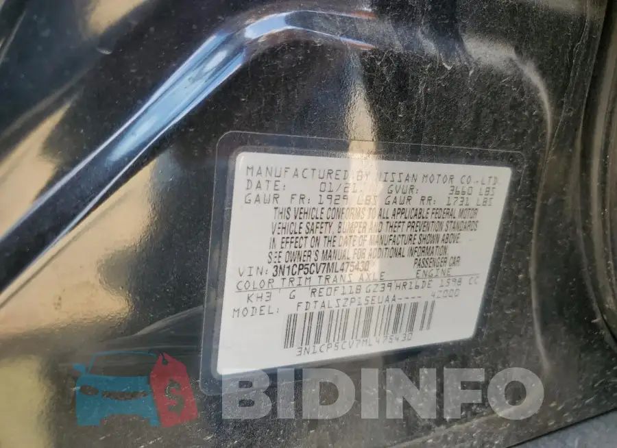3N1CP5CV7ML475430 Photo# 14