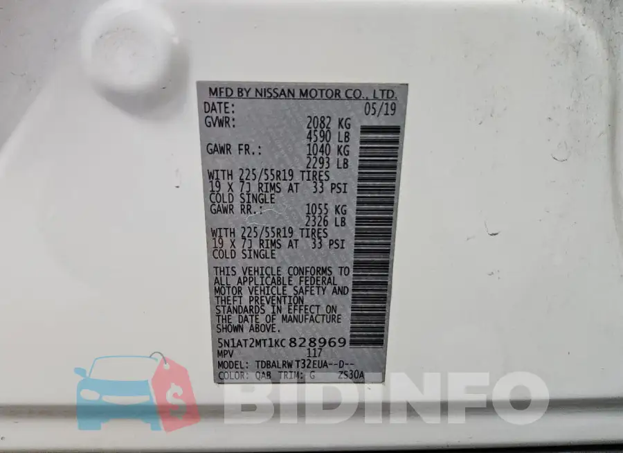 5N1AT2MT1KC828969 Photo# 13