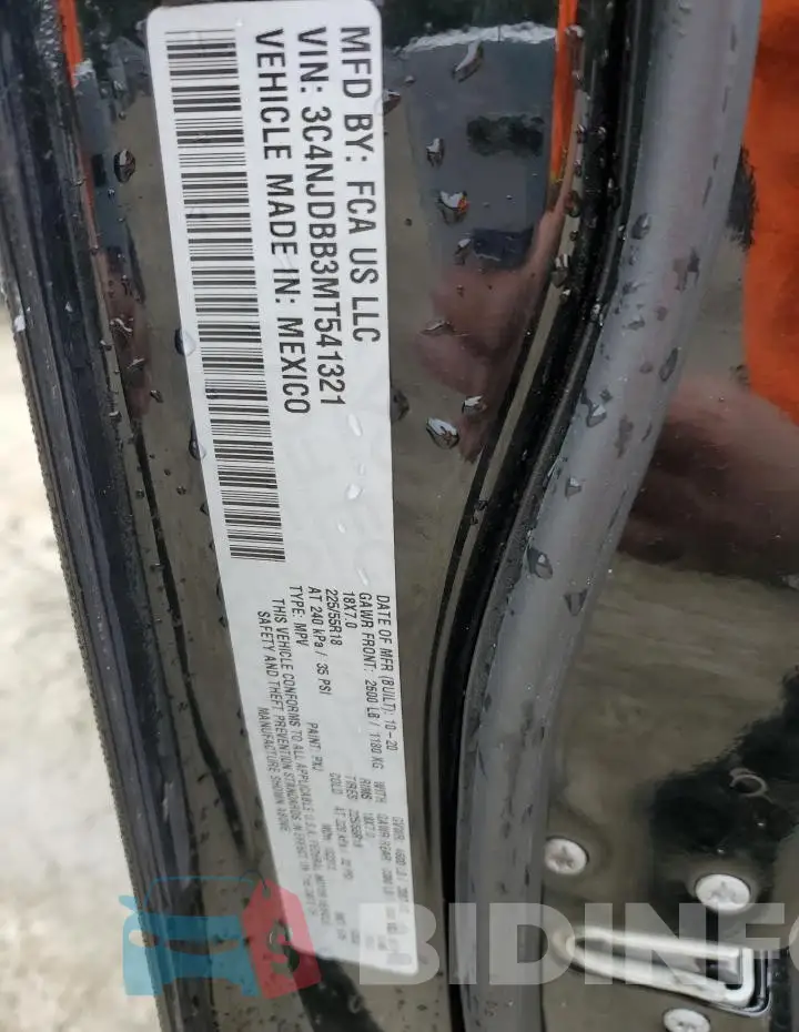 3C4NJDBB3MT541321 Photo# 13