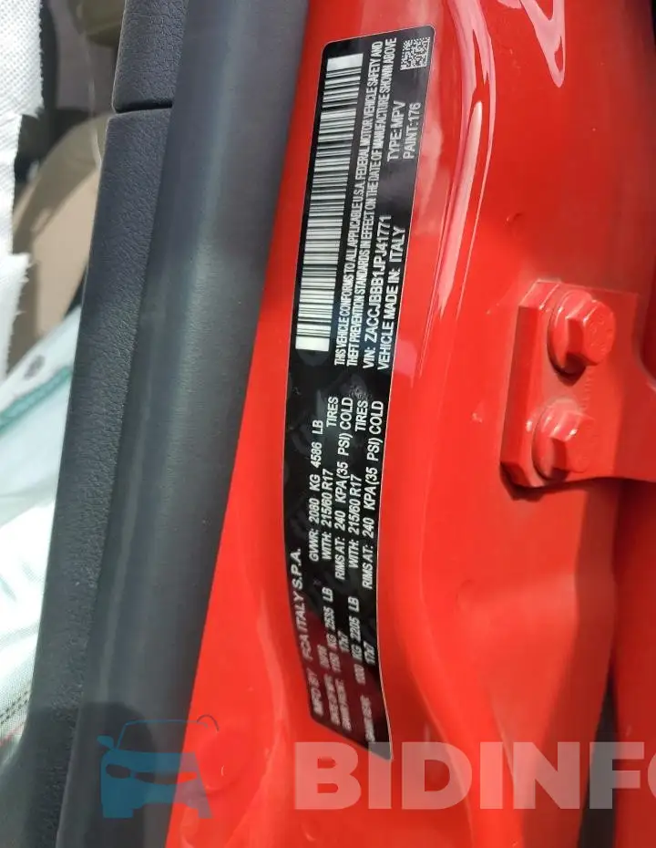 ZACCJBBB1JPJ41771 Photo# 13