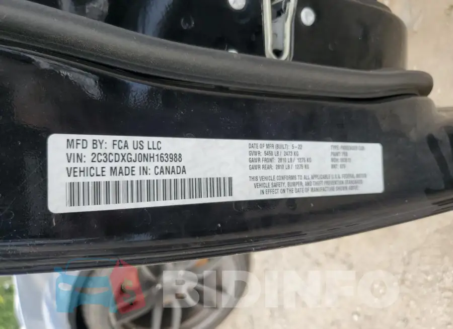2C3CDXGJ0NH163988 Photo# 12
