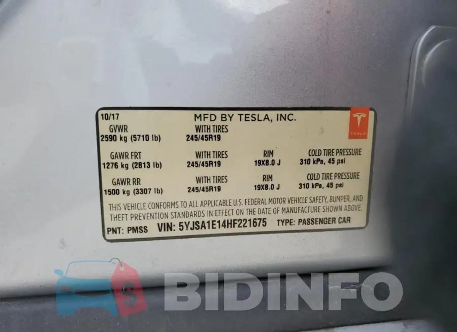 5YJSA1E14HF221675 Photo# 13