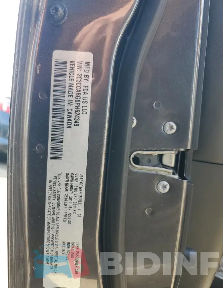 2C3CCABG6PH624349 Photo# 13