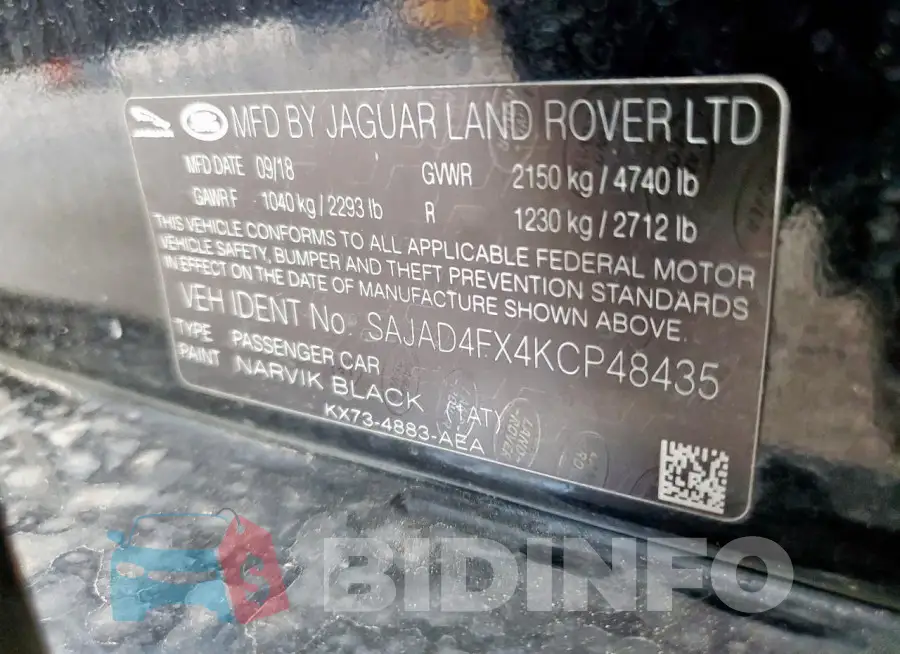 SAJAD4FX4KCP48435 Photo# 12