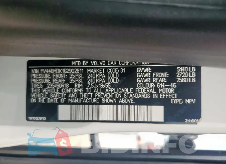 YV440MDK1G2902611 Photo# 13