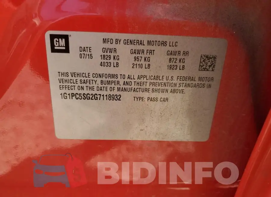 1G1PC5SG2G7118932 Photo# 12