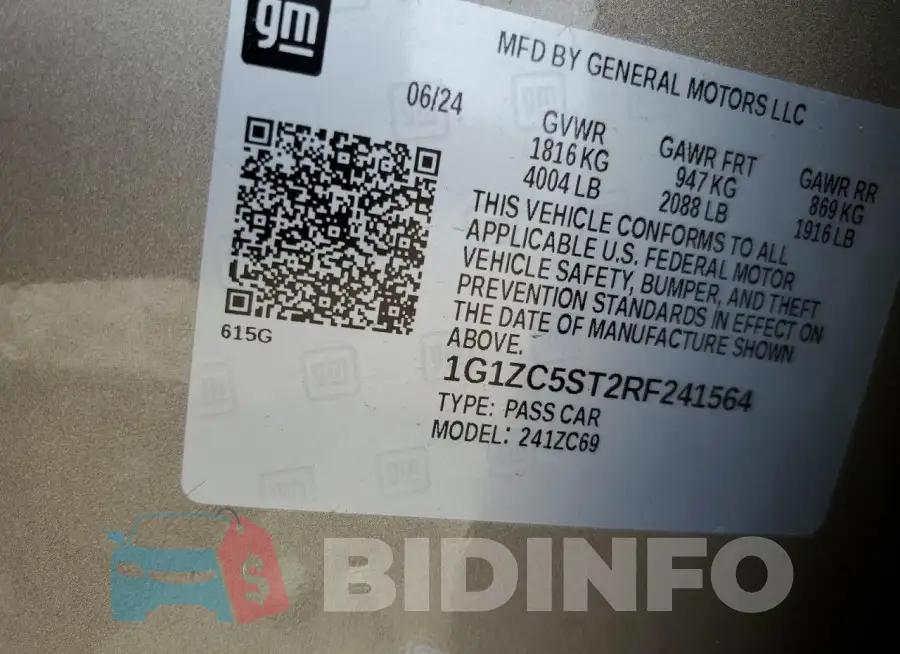 1G1ZC5ST2RF241564 Photo# 12