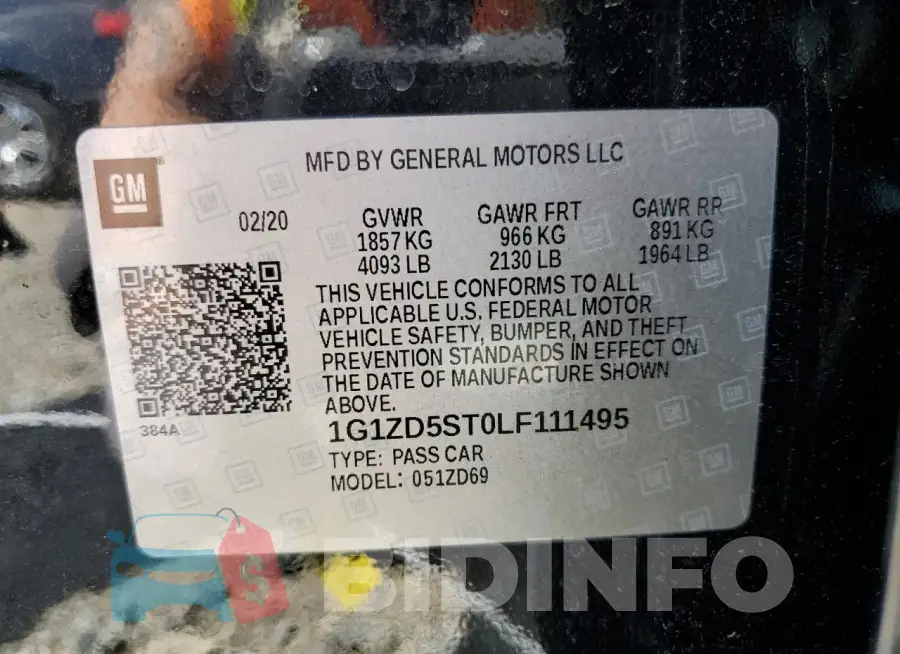 1G1ZD5ST0LF111495 Photo# 12