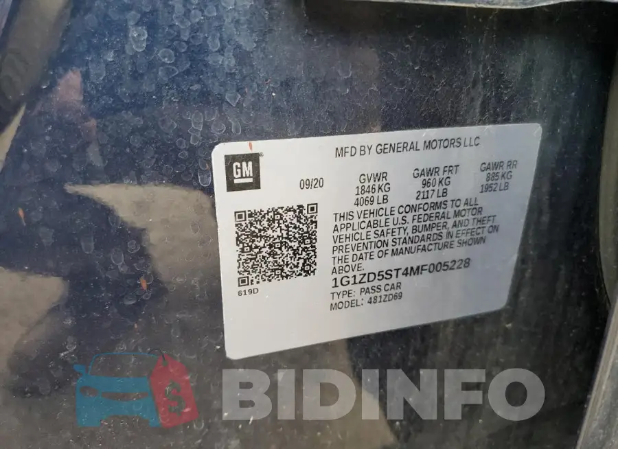 1G1ZD5ST4MF005228 Photo# 12