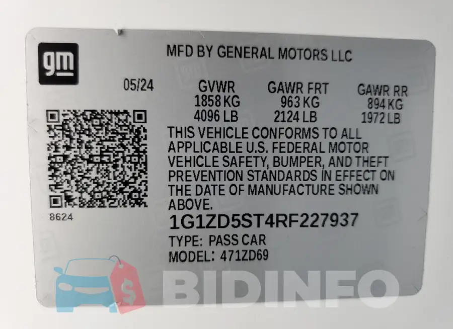 1G1ZD5ST4RF227937 Photo# 12