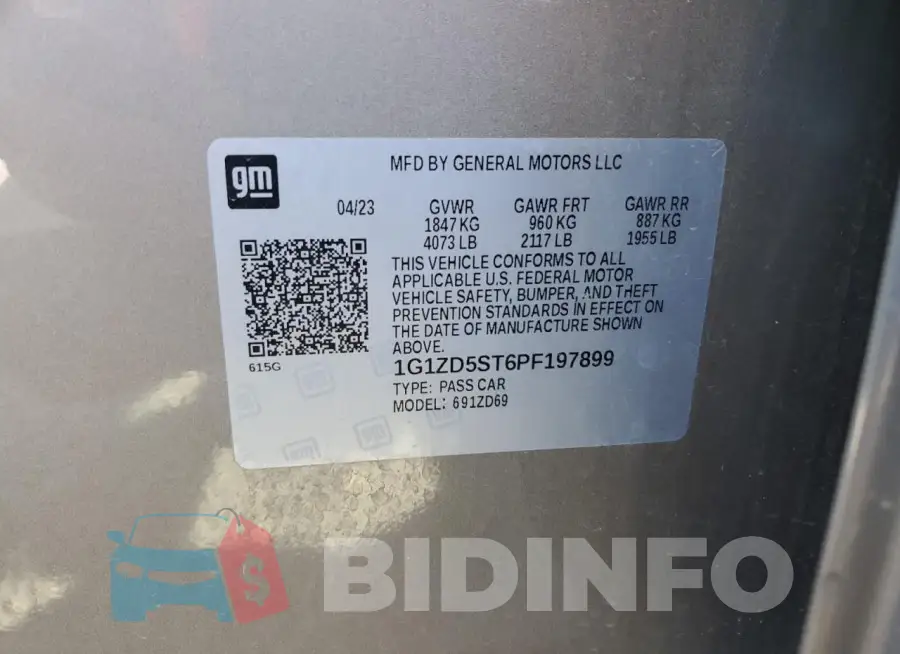 1G1ZD5ST6PF197899 Photo# 12