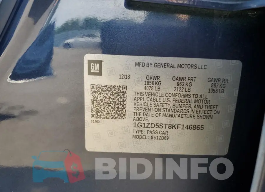 1G1ZD5ST8KF146865 Photo# 12