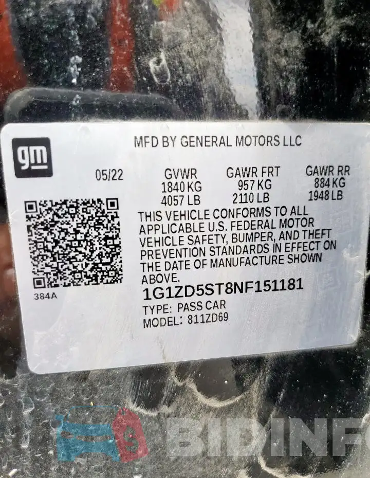 1G1ZD5ST8NF151181 Photo# 12