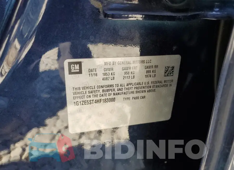 1G1ZE5ST4HF183000 Photo# 12