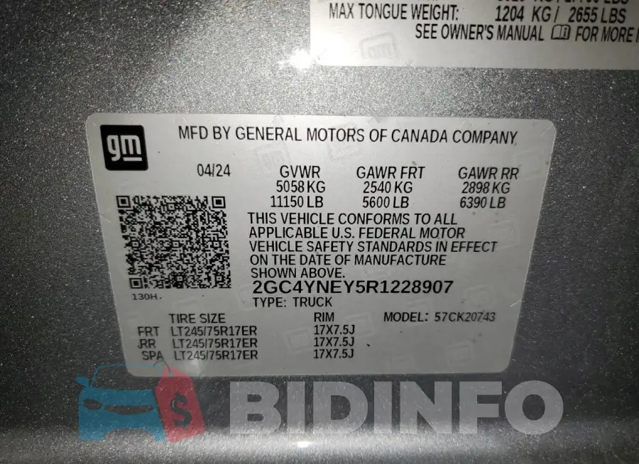 2GC4YNEY5R1228907 Photo# 12