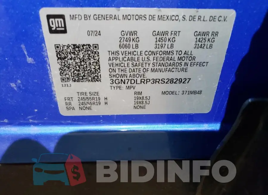 3GN7DLRP3RS282927 Photo# 13