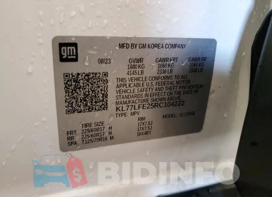KL77LFE25RC104222 Photo# 13
