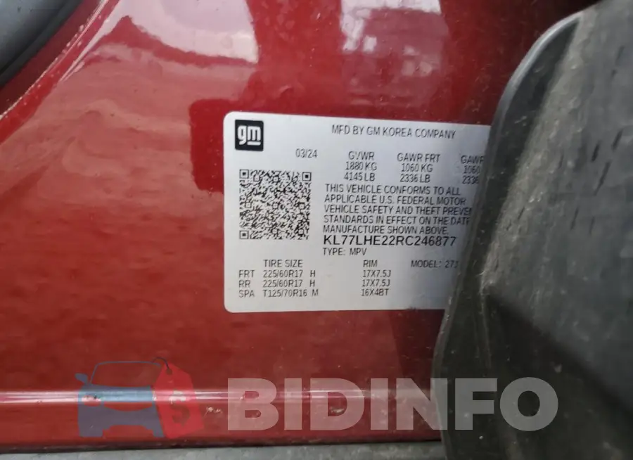 KL77LHE22RC246877 Photo# 13