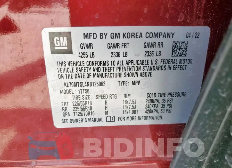 KL79MTSL4NB125063 Photo# 14