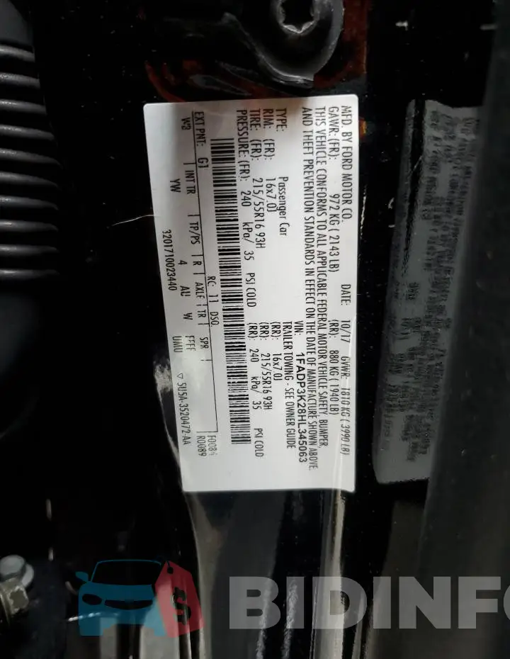 1FADP3K28HL345063 Photo# 12