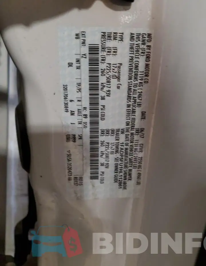 1FADP5FU1HL112861 Photo# 14