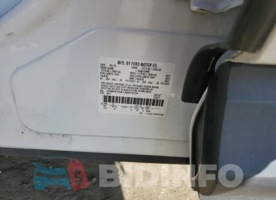 2FMPK3G97JBB79728 Photo# 12