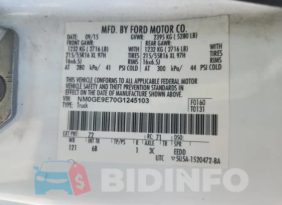 NM0GE9E70G1245103 Photo# 13