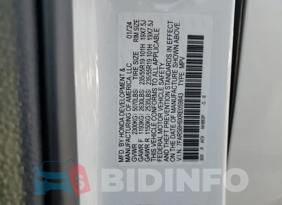 7FARS6H9XRE059843 Photo# 12