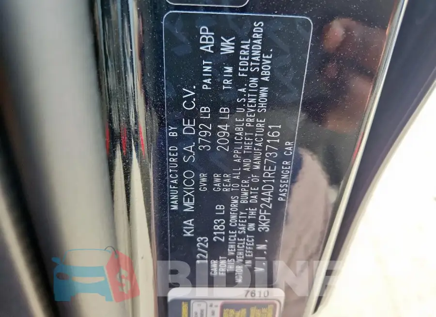 3KPF24AD1RE737161 Photo# 13