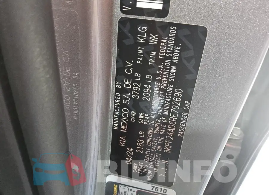 3KPF24AD6RE792690 Photo# 12