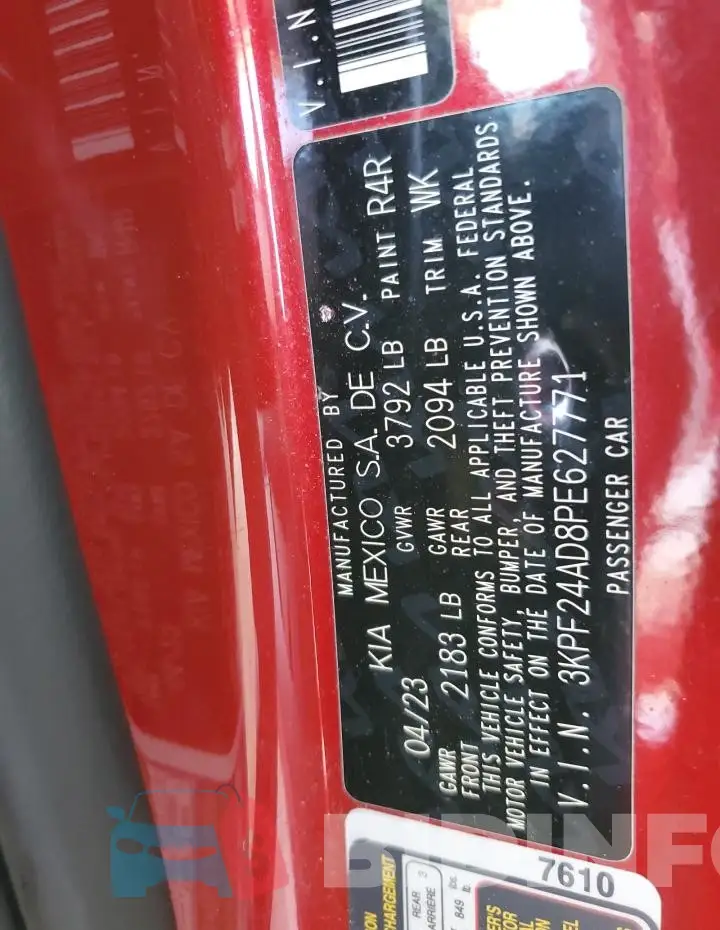 3KPF24AD8PE627771 Photo# 13