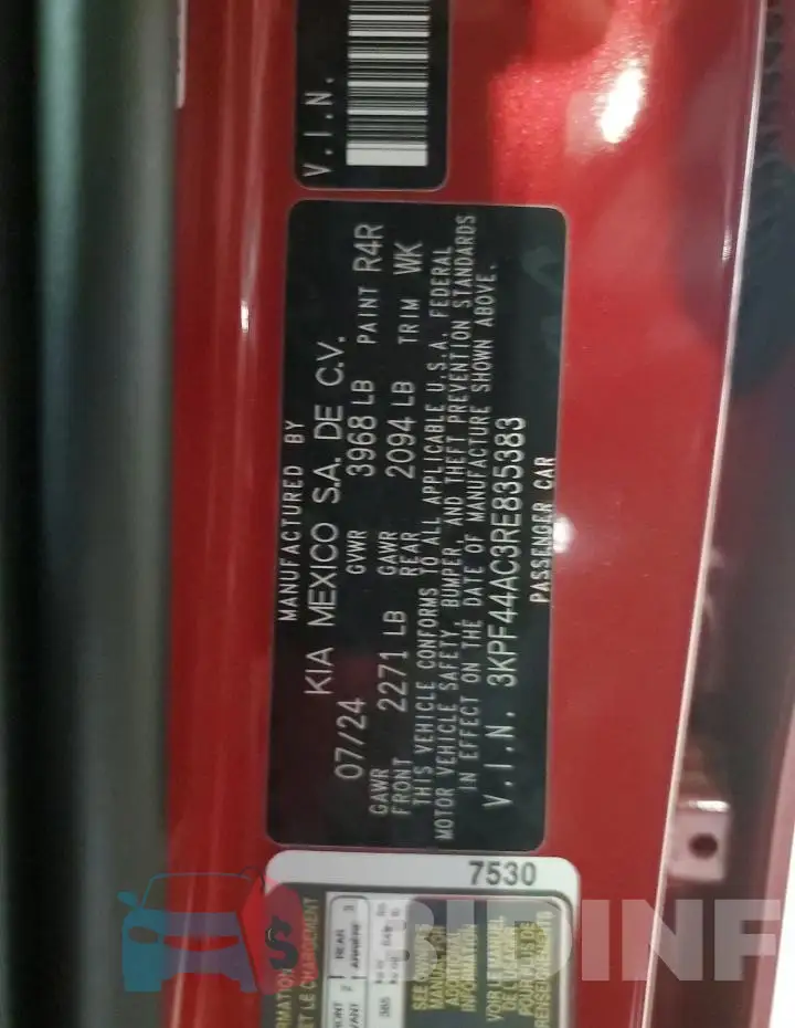 3KPF44AC3RE835383 Photo# 12